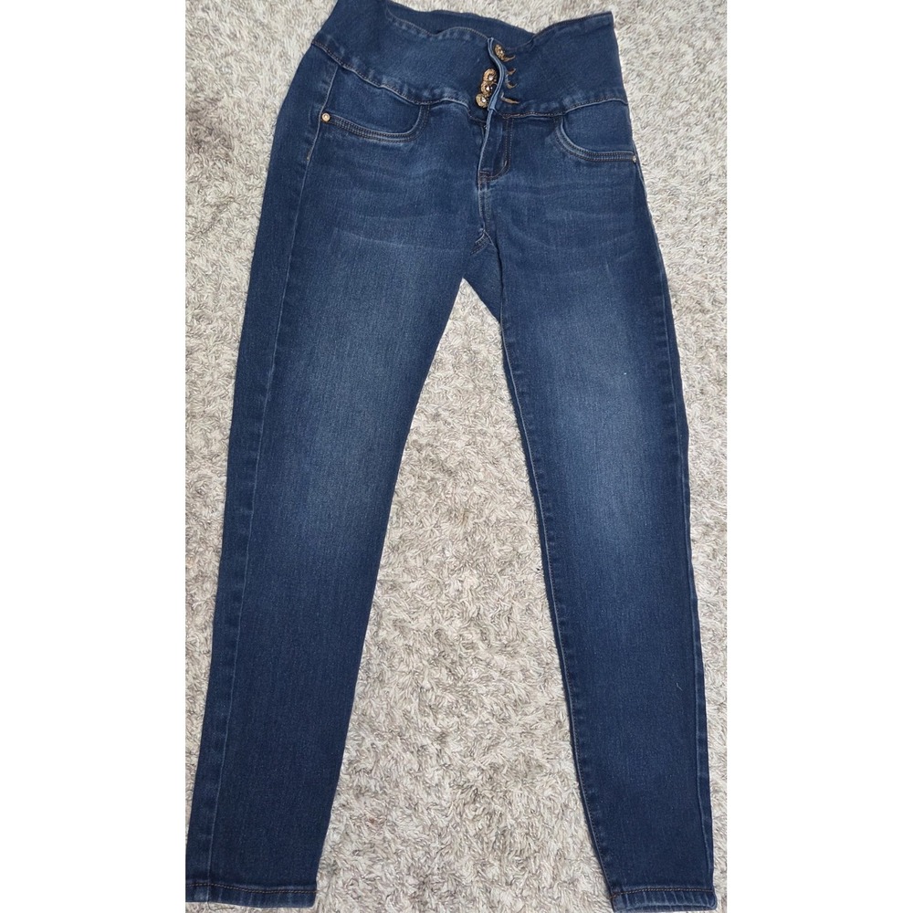 Bella Original Denim Jeans Size 5 High Waist Butt Lift Levanta Cola Skinny Dark